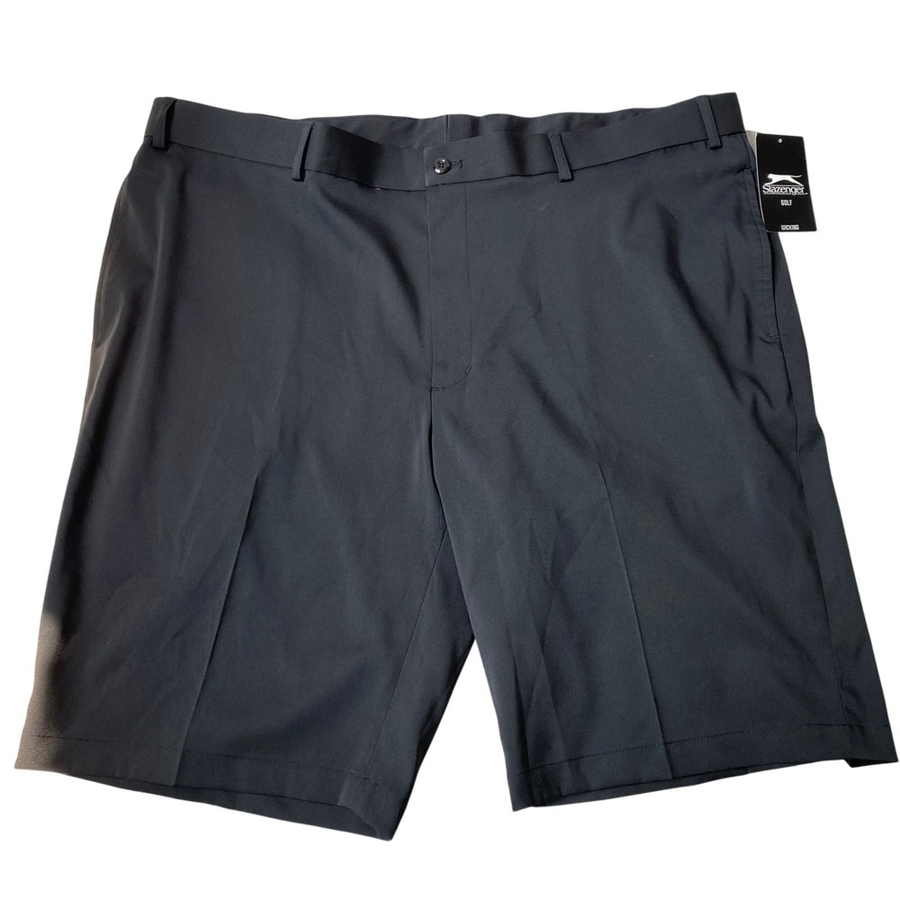 Slazenger Golf Shorts Men 42 Black Performance Core Wicking Pickleball Outdoor